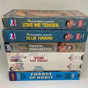 VHS set of 6 ELVIS PRESTLEY CLASSICS